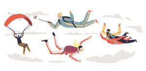 Fallskärm illustration